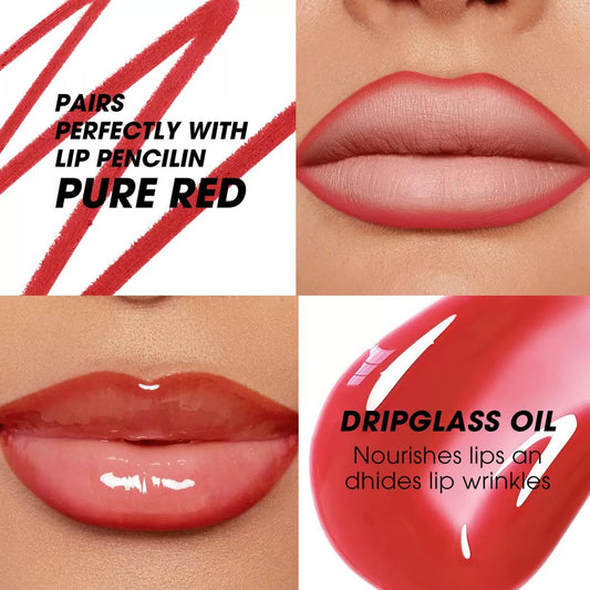 Hyesamyo lip liner pencil closeup highlights precise lip contour and long wear
