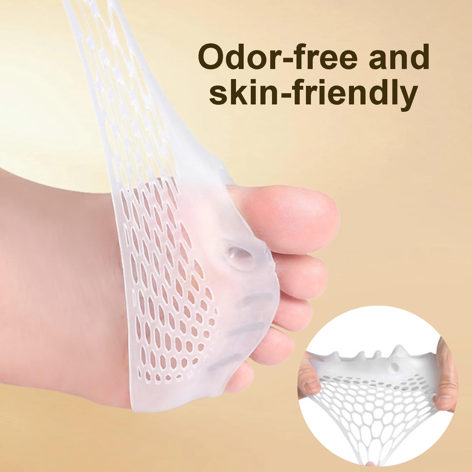 Hyggear Toe Bunion Corrector elastic secure-fit keeps separators in place during wear