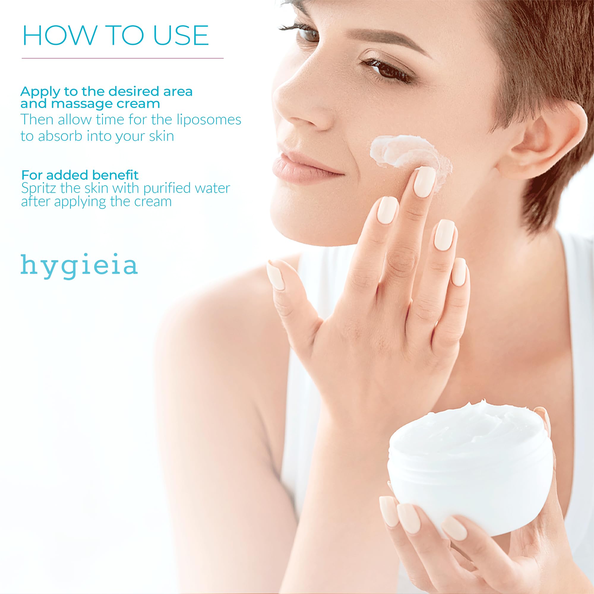 Hygieia branding on label conveys trusted skincare quality