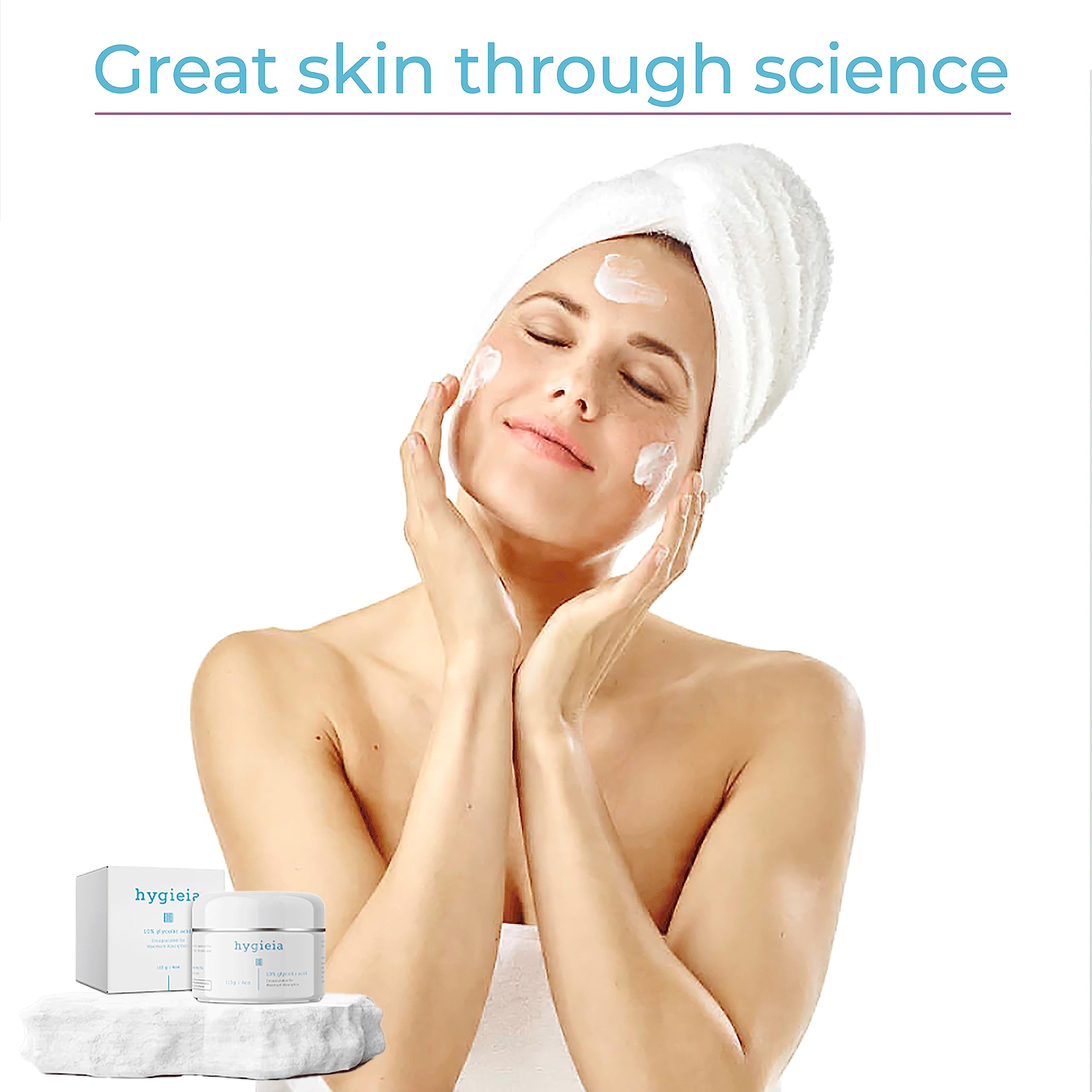 Hygieia hydration-focused look showing plump, healthy-looking skin
