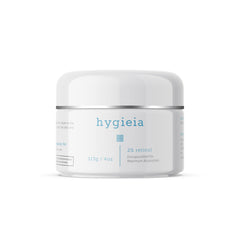 Hygieia + Encapsulated 2% Retinol Cream bottle highlighting liposomal renewal.