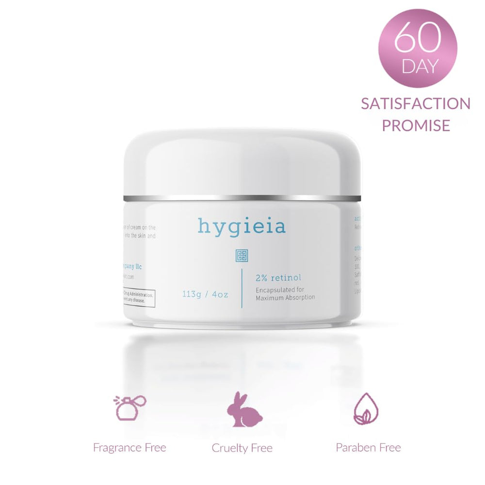 Hygieia + Demonstration on face, neck and body for comprehensive care.