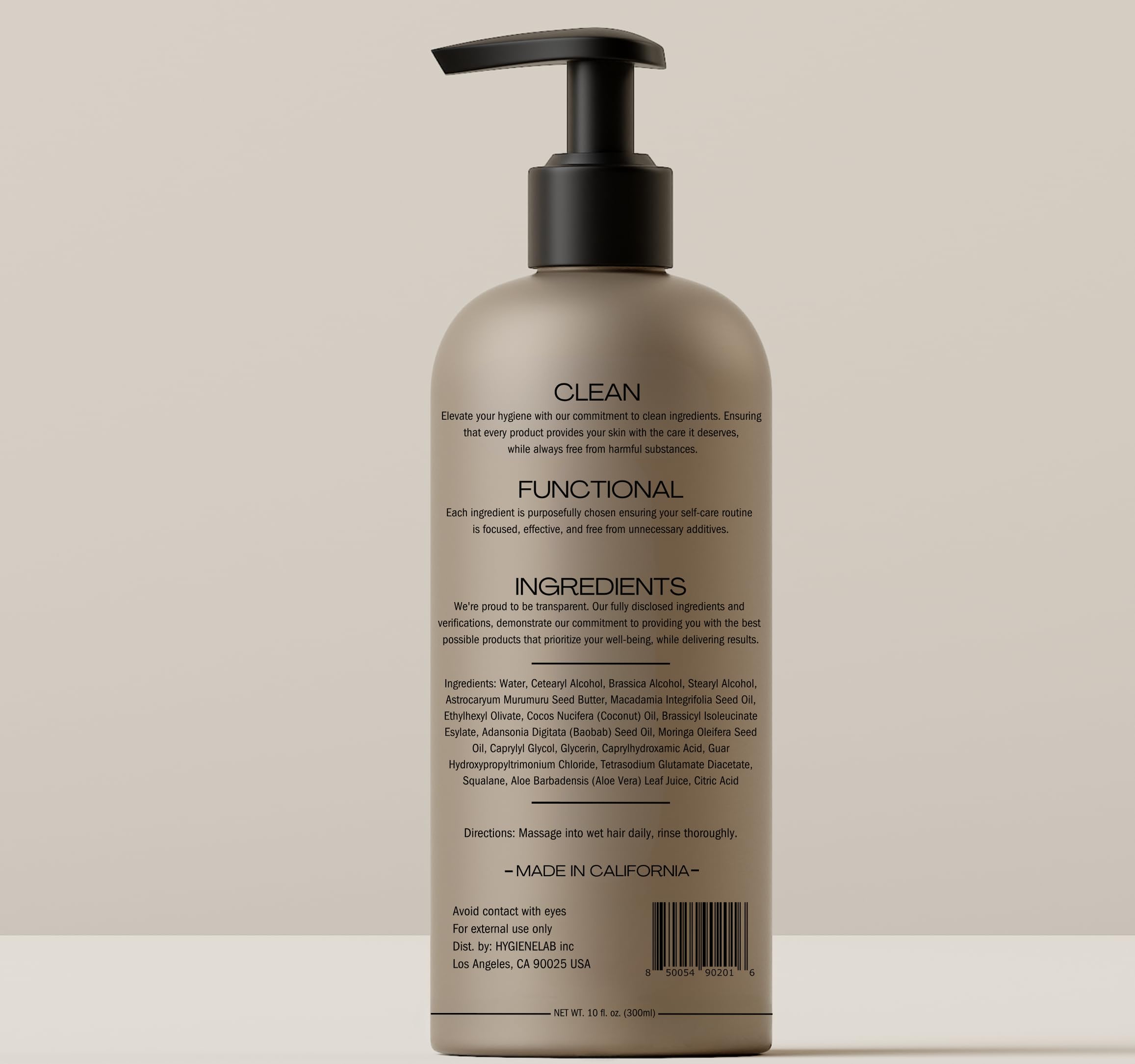 HygieneLab Men conditioner after use yields smoother hair.