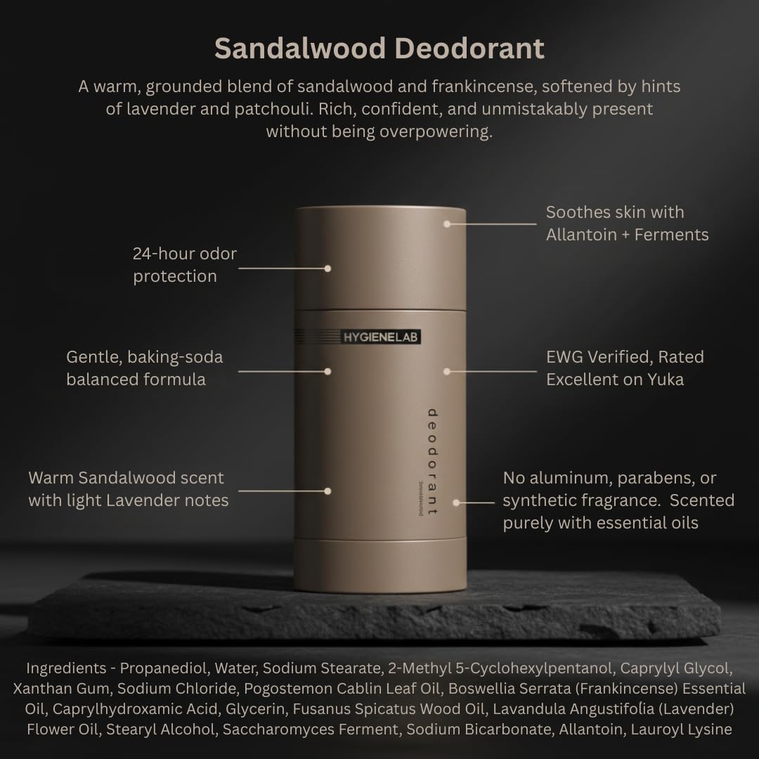 HygieneLab deodorant ingredients propanediol support skin-friendly moisture