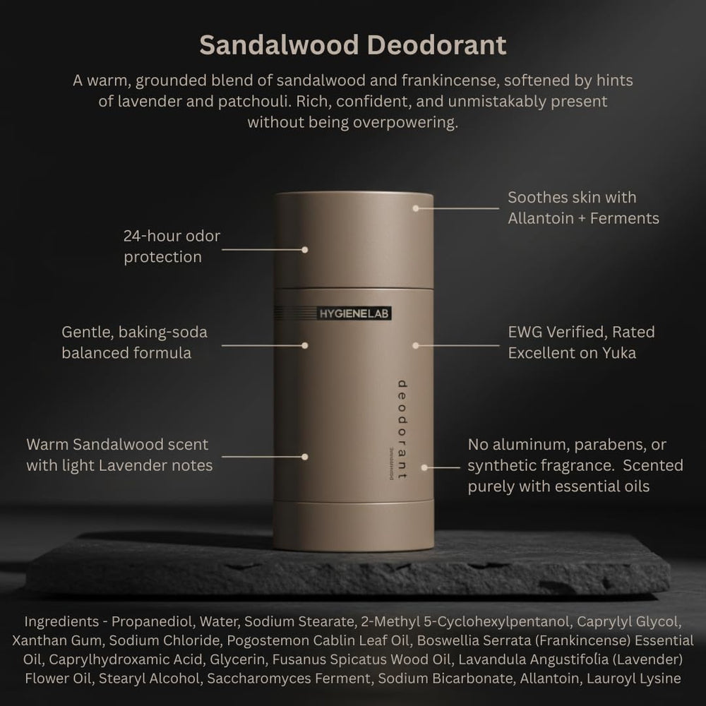 HygieneLab deodorant ingredients propanediol support skin-friendly moisture