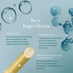 Hylunia Alpha Hydroxy Acids exfoliation promotes smoother, brighter complexion.