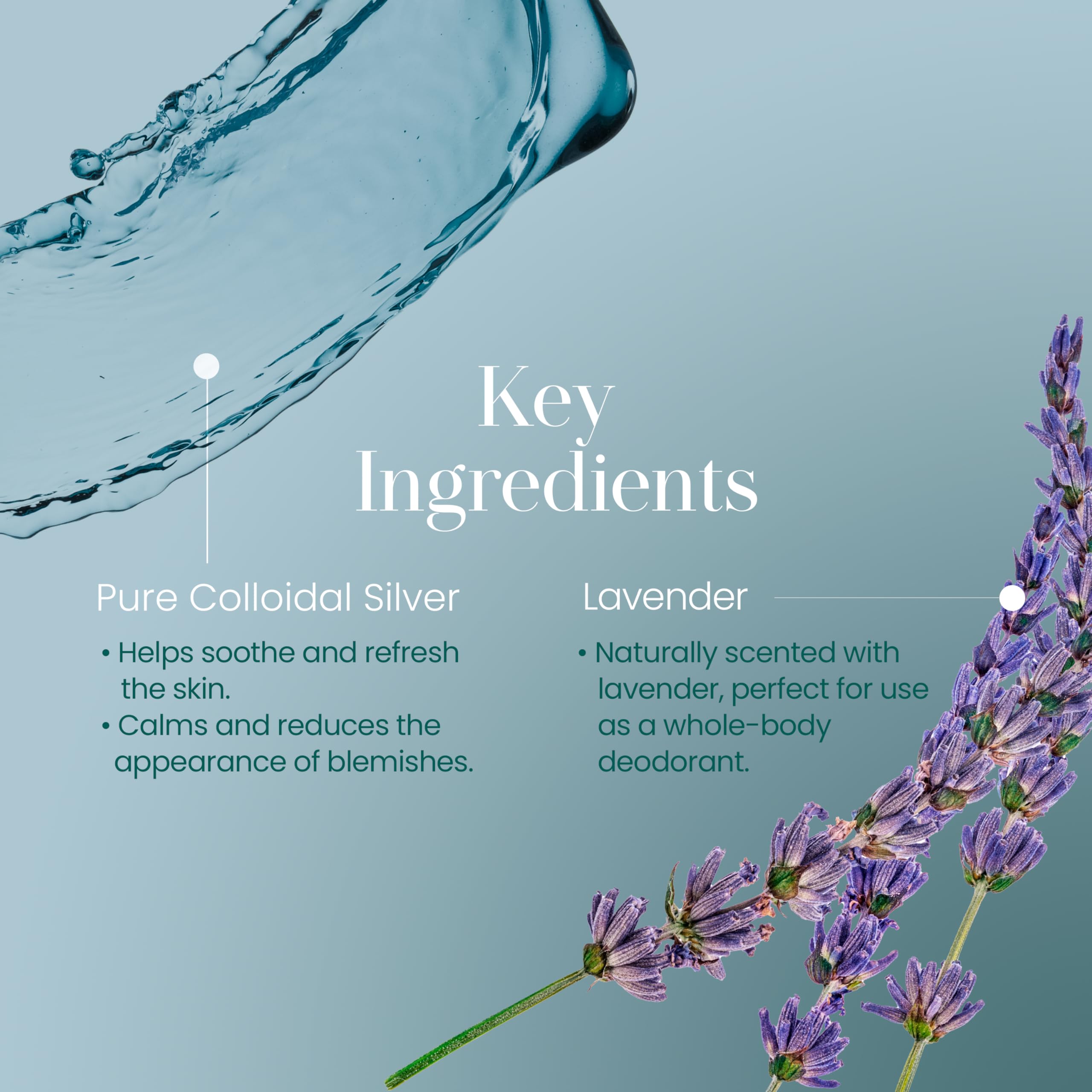 Hylunia Colloidal Silver Mist Toner applied on the face for gentle hydration