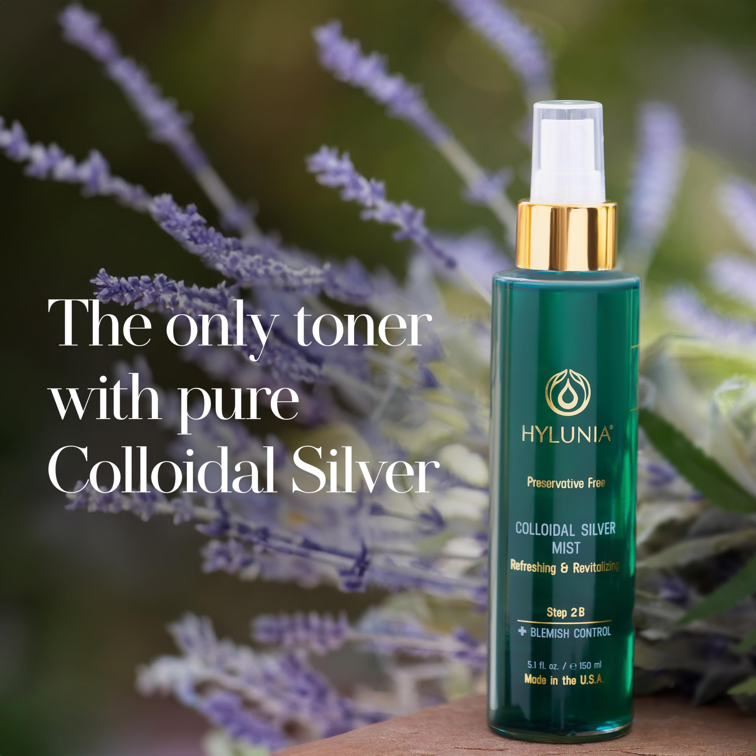Hylunia Colloidal Silver Mist Toner lavender focus soothing skin
