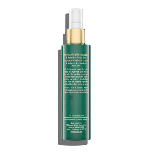 Hylunia Colloidal Silver Mist Toner spray used for refreshing skin