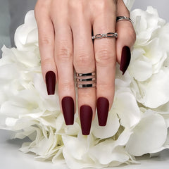 Hypnaughty coffin nails shown with file and prep for customized length.
