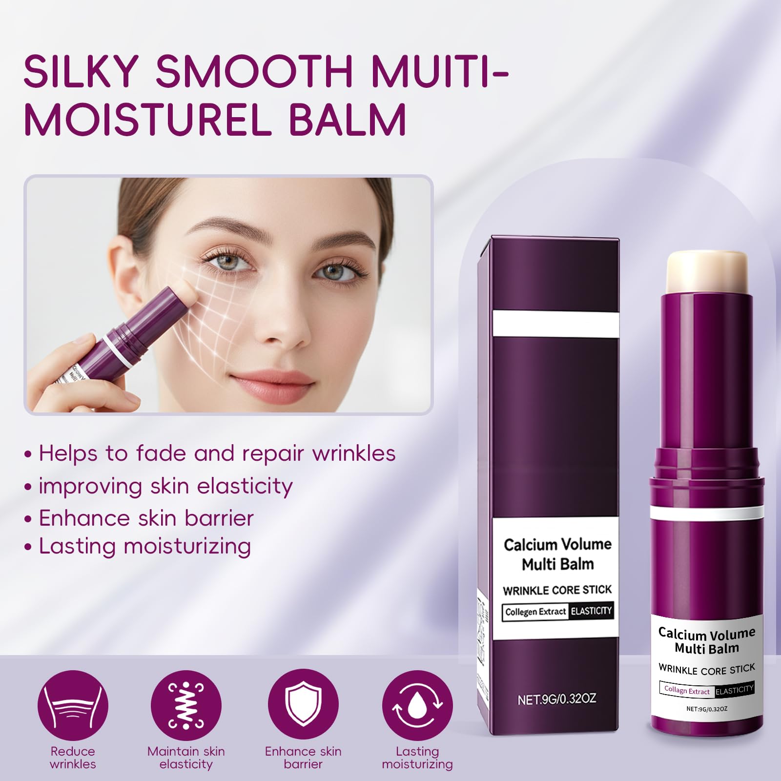 Hypoaled Cementerre Calcium Multi Balm Stick for lips hydrates and smooths