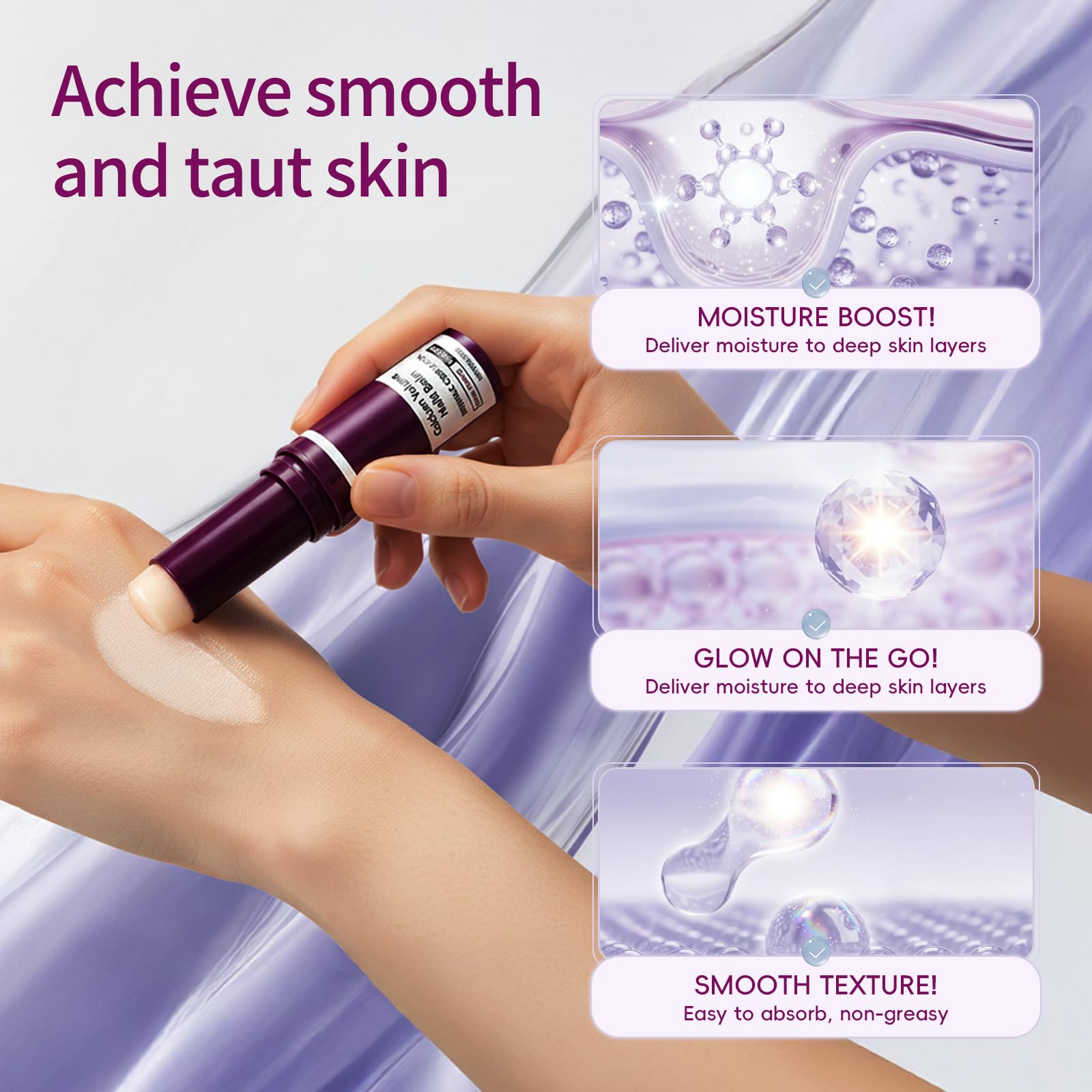 Hypoaled Calcium Multi Balm Stick provides long-lasting moisture and healthy glow