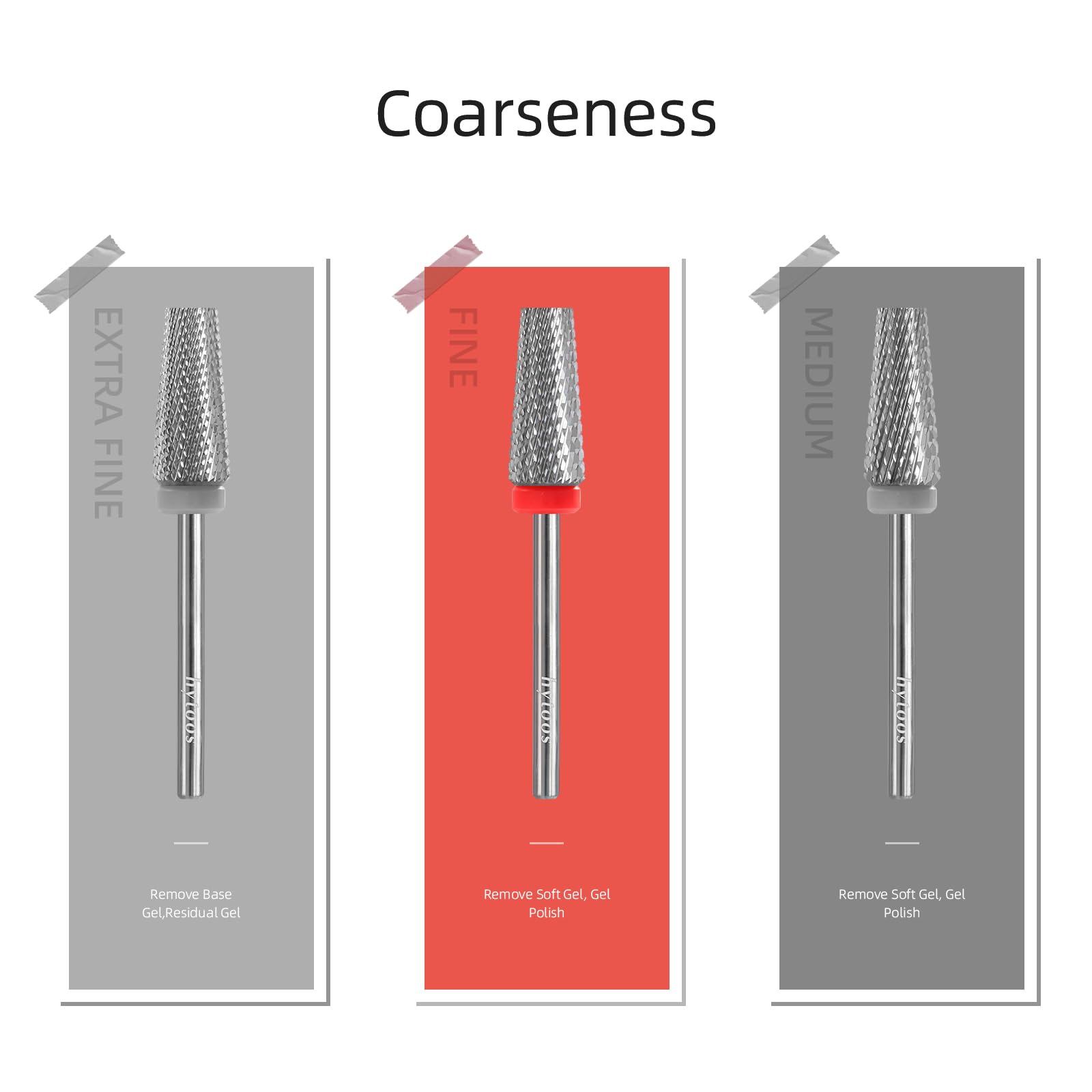 HYTOOS two-way rotation nail bit enables convenient clockwise or counterclockwise use