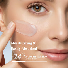 Hyuxeo Squalane hydration serum close-up showing deep moisture for skin.