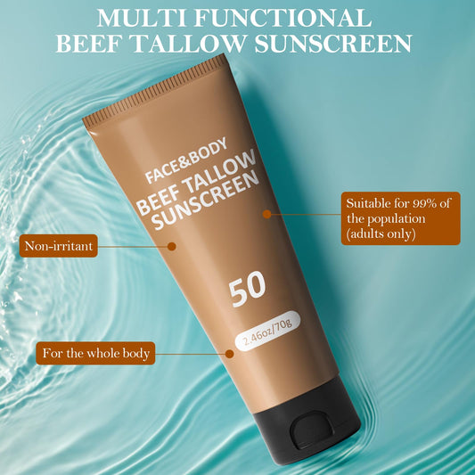 HZENPPOR beef tallow sunscreen for the body offers easy coverage.