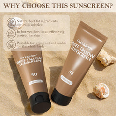 HZENPPOR sunscreen leaves no white residue and blends smoothly.