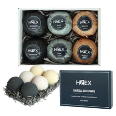 HZEX Bath bombs infused with essential oils for relaxing fragrance.