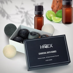 HZEX Handmade vegan bath bombs hydrate and soften skin.