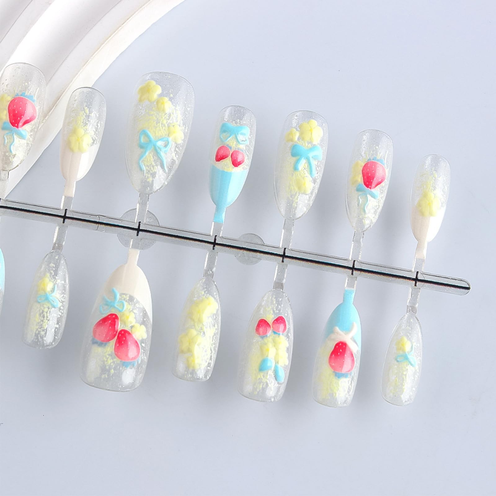 HZJXRT almond press-on nails for quick, durable manicures