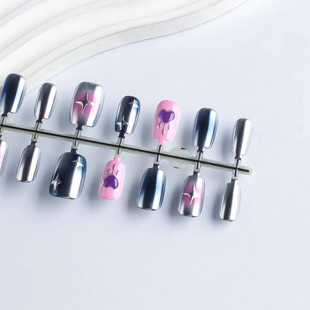 HZJXRT love heart 3D design nails for romantic occasions