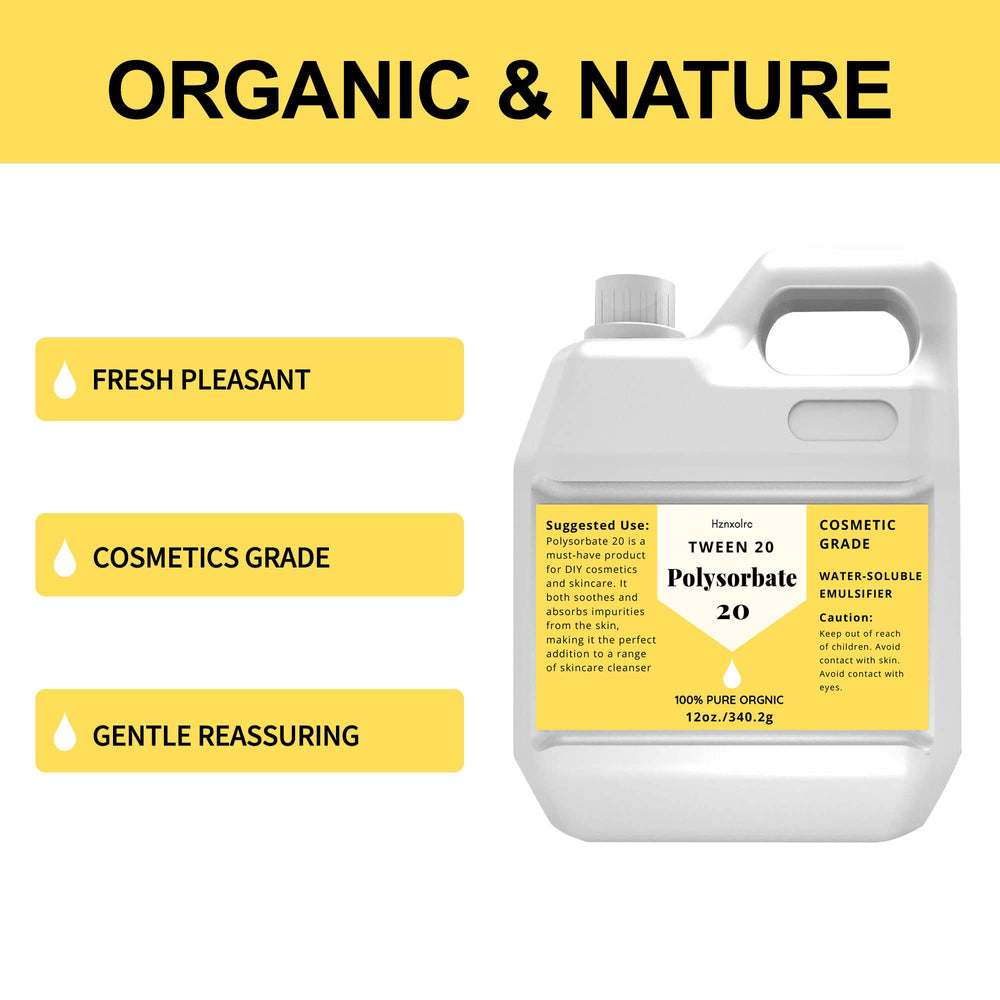 Hznxolrc Polysorbate-20 liquid clarity enhances creamy lotions and cleansers