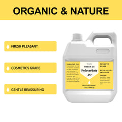 Hznxolrc Polysorbate-20 liquid clarity enhances creamy lotions and cleansers
