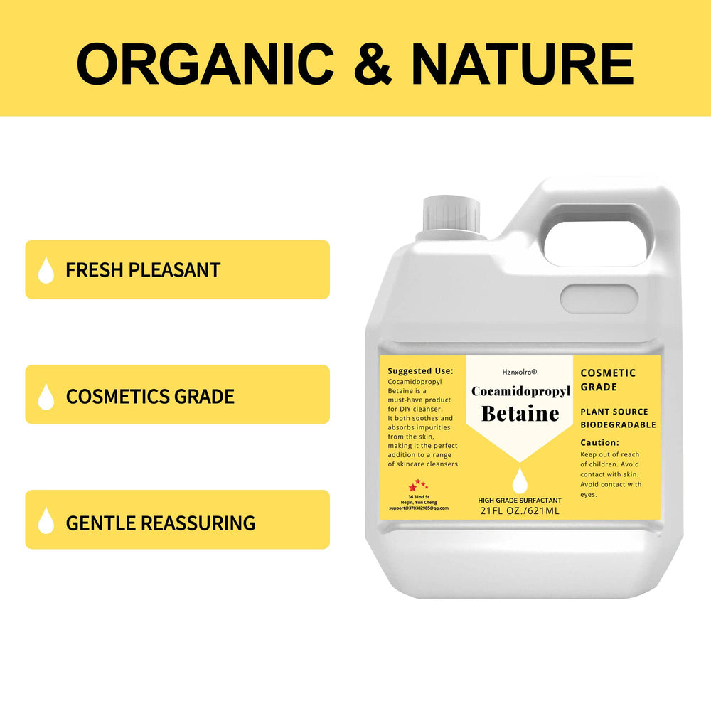 Hznxolrc Premium Coco Betaine foam demonstrates luxurious lather for cleansers.