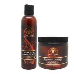I AM Coconut Cowash Cleansing Conditioner 16 oz bottle gently cleanses and hydrates curls.