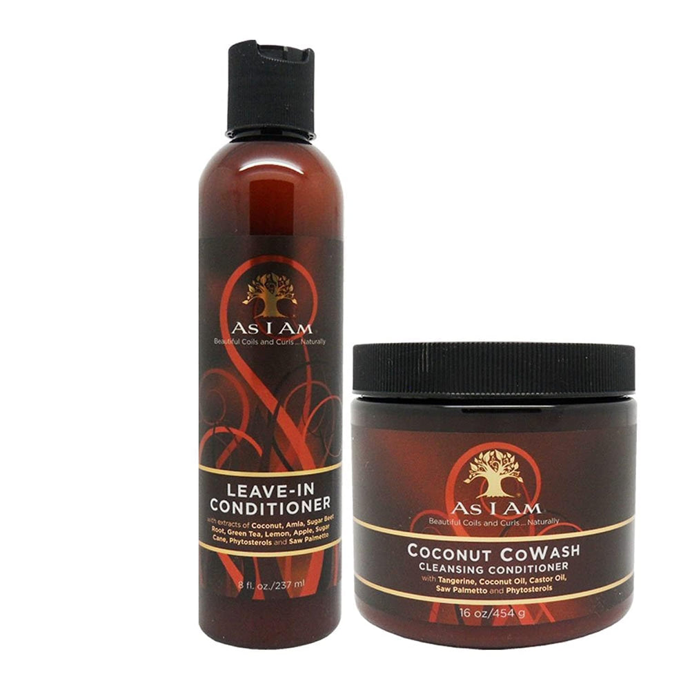 I AM Leave-In Conditioner 8 oz bottle ideal for detangling and scalp hydration.
