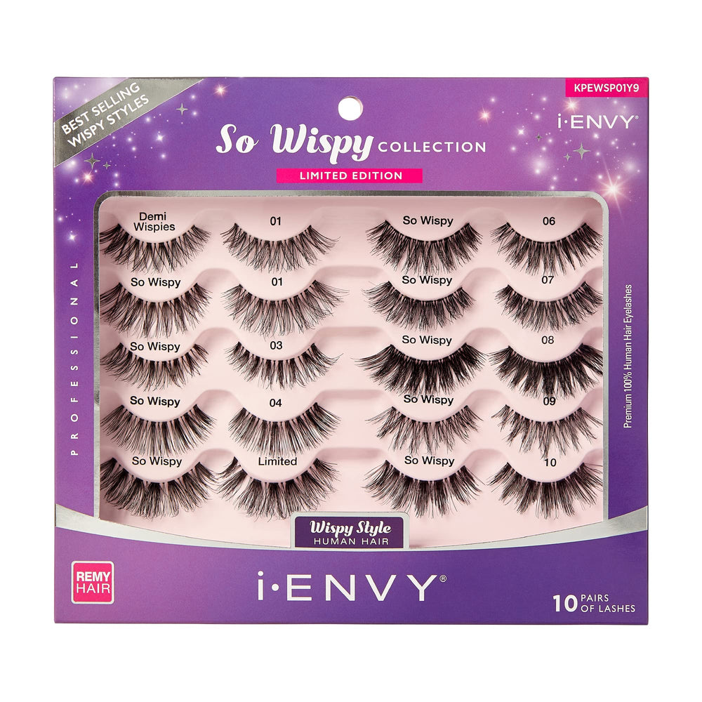 i-ENVY lashes with invisible band for seamless blend and all-day comfort