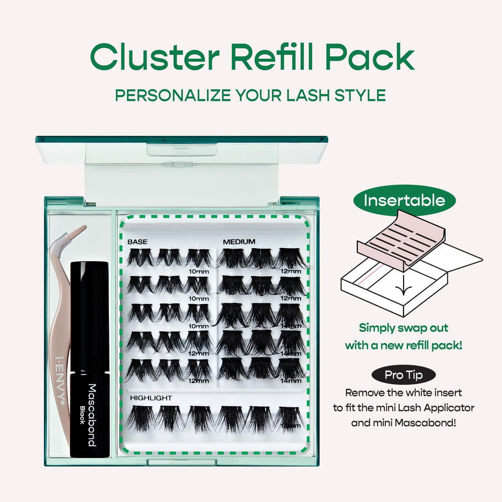 i-ENVY mini applicator included for precise lash placement