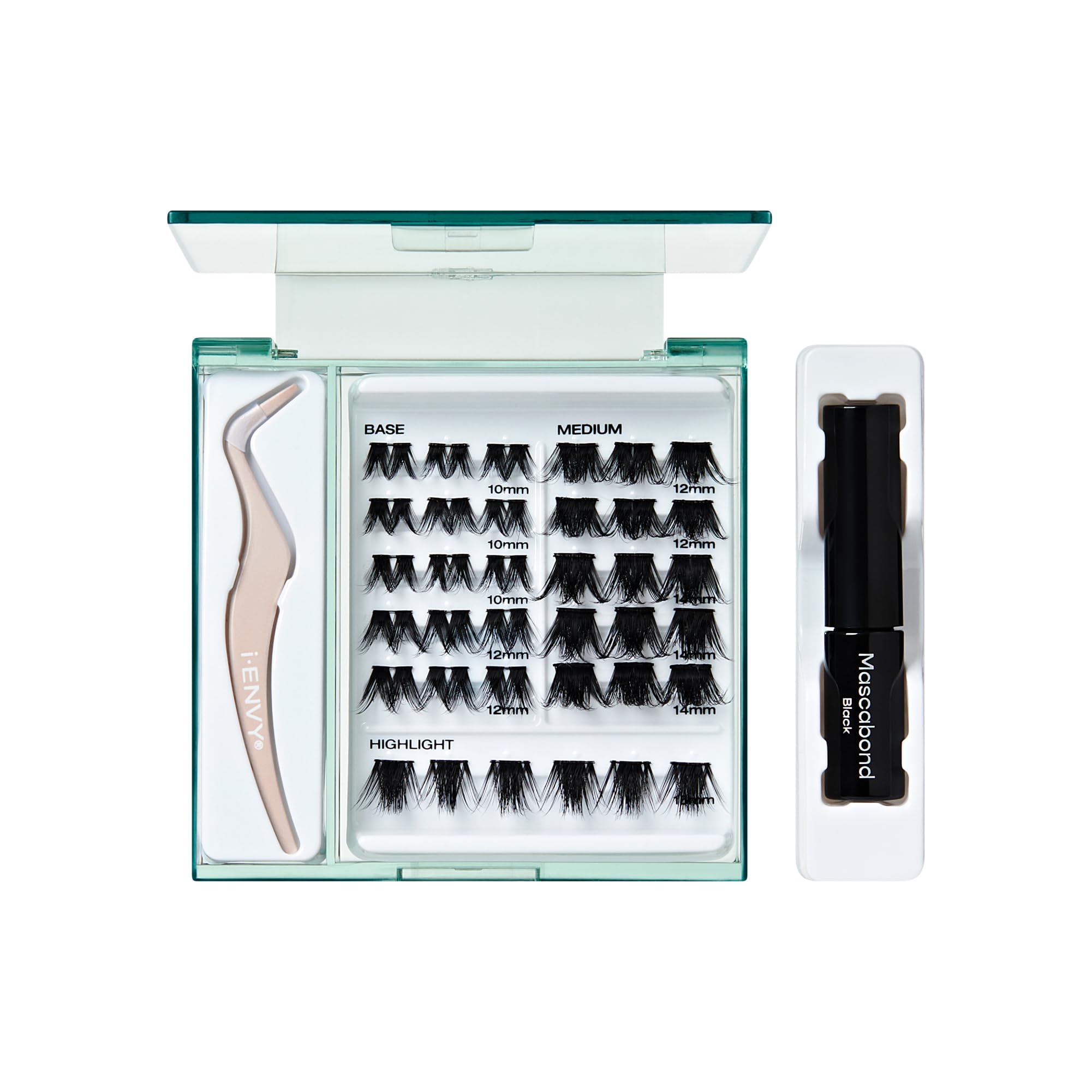 i-ENVY wispy-style clusters for soft, elevating volume
