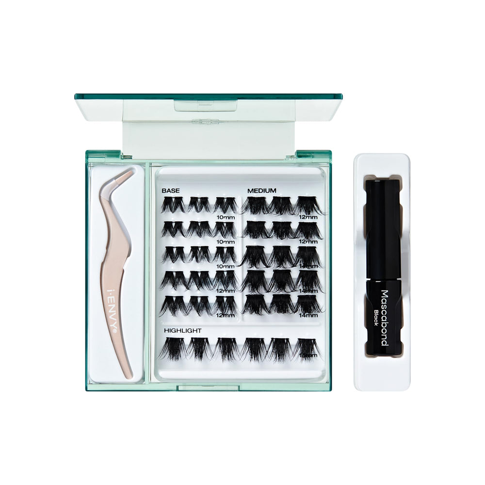 i-ENVY wispy-style clusters for soft, elevating volume