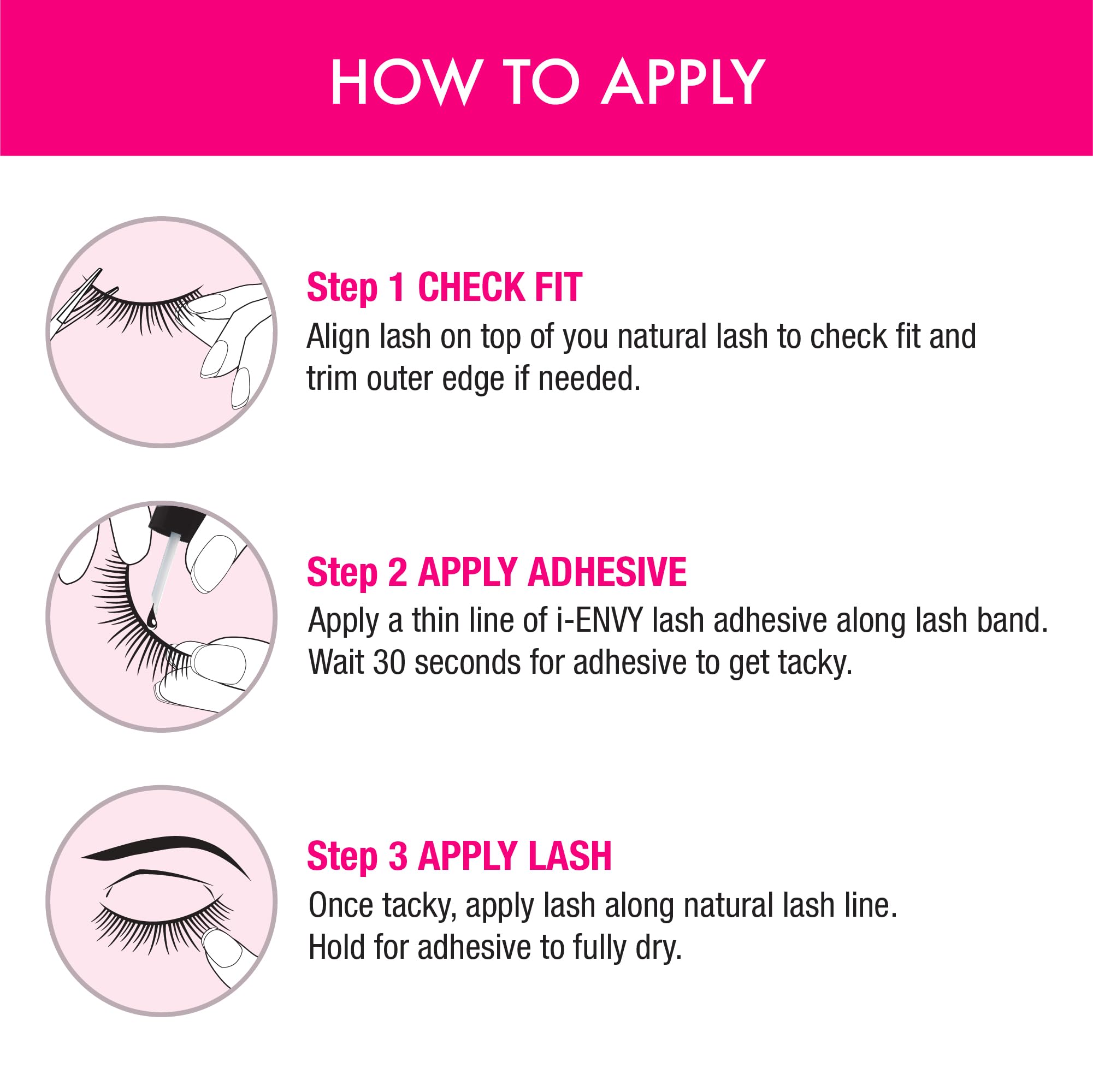 i•ENVY Demi Wispies on eye close-up showing tapered feathering