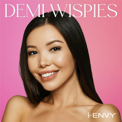 i•ENVY Demi Wispies natural look on eye with balanced curl