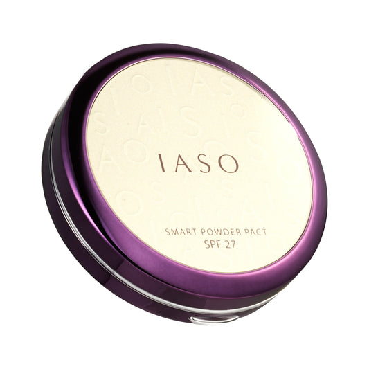 IASO Smart Powder Pact 23 Warm Beige compact for natural coverage and hydrated glow