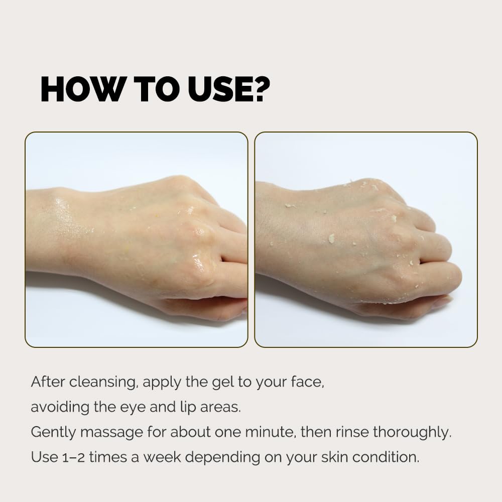 IASO Triple Action White Peeling Gel pore cleansing effect close-up
