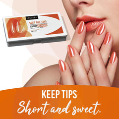 IBD Builder Gel-compatible tips help create sturdy extensions with a professional look.