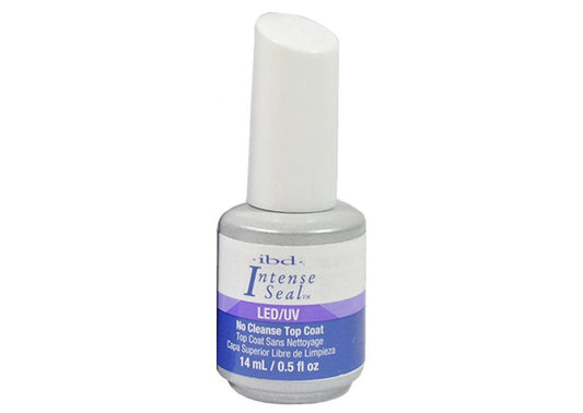 IBD no-cleanse top coat eliminates buffing for a smoother shine