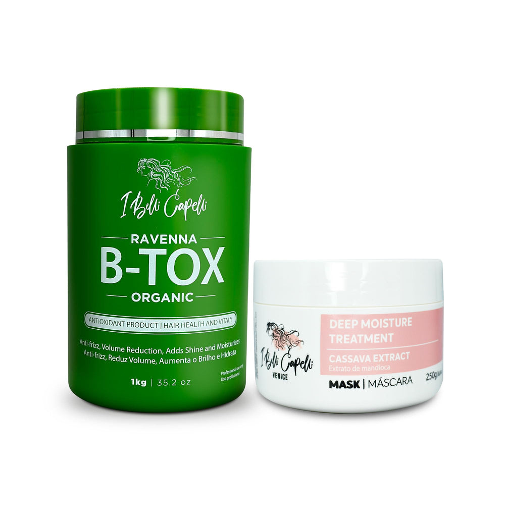 I Belli Capelli B-tox treatment bottle close-up showing frizz-control potential