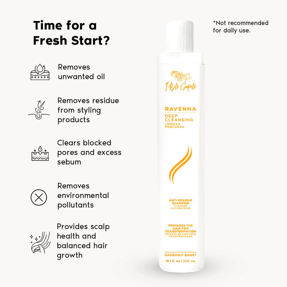 I Belli Capelli Ravenna Blond B-tox post-treatment hair looks sleek and luminous