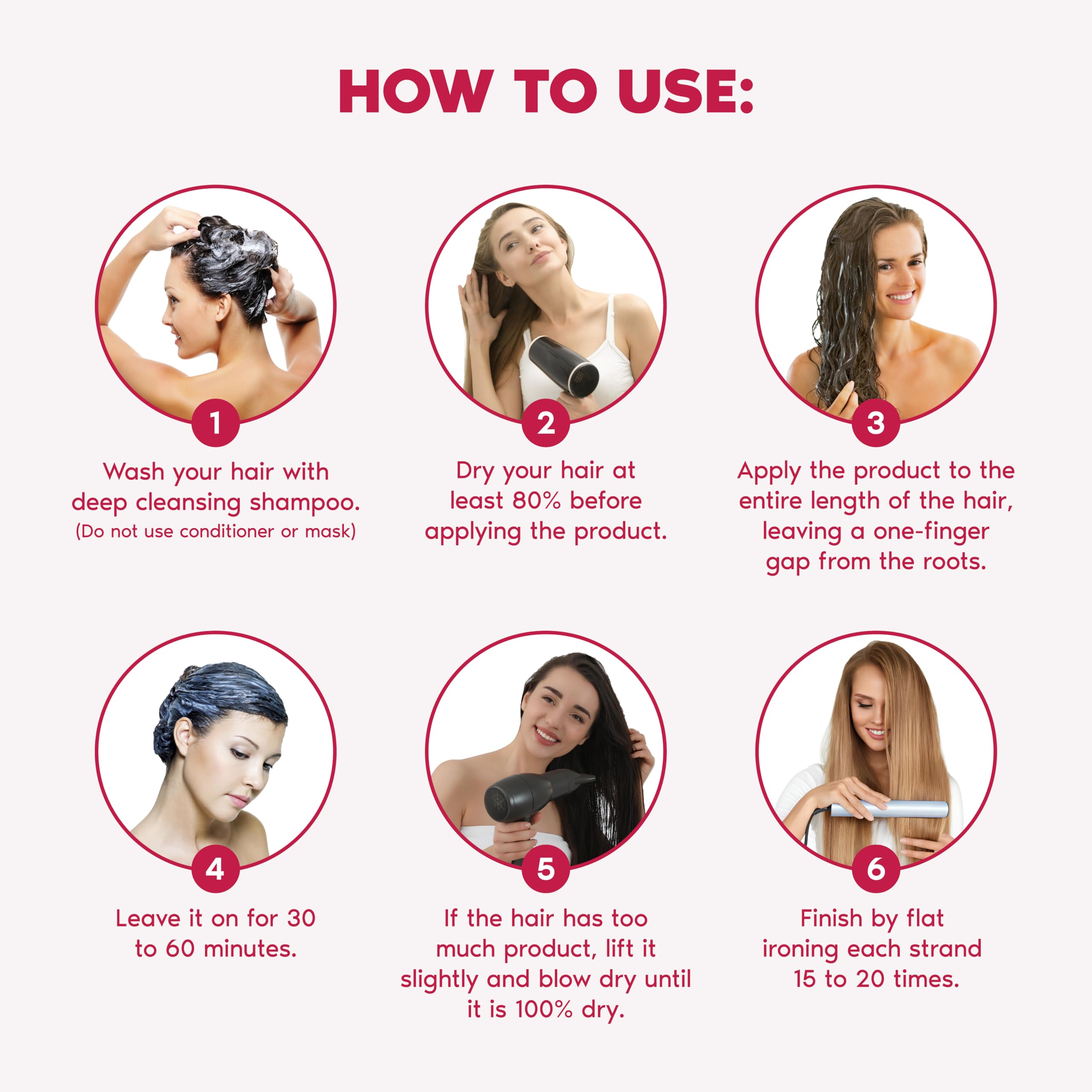Ravenna Repair B-tox anti-frizz result with controlled shine