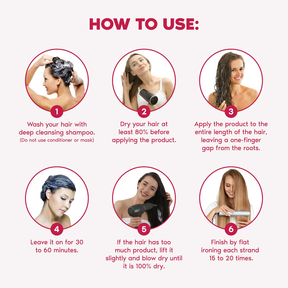 Ravenna Repair B-tox anti-frizz result with controlled shine