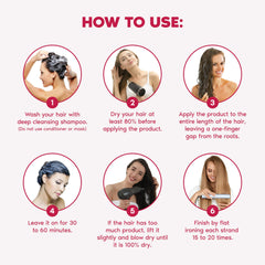 Ravenna Repair B-tox anti-frizz result with controlled shine