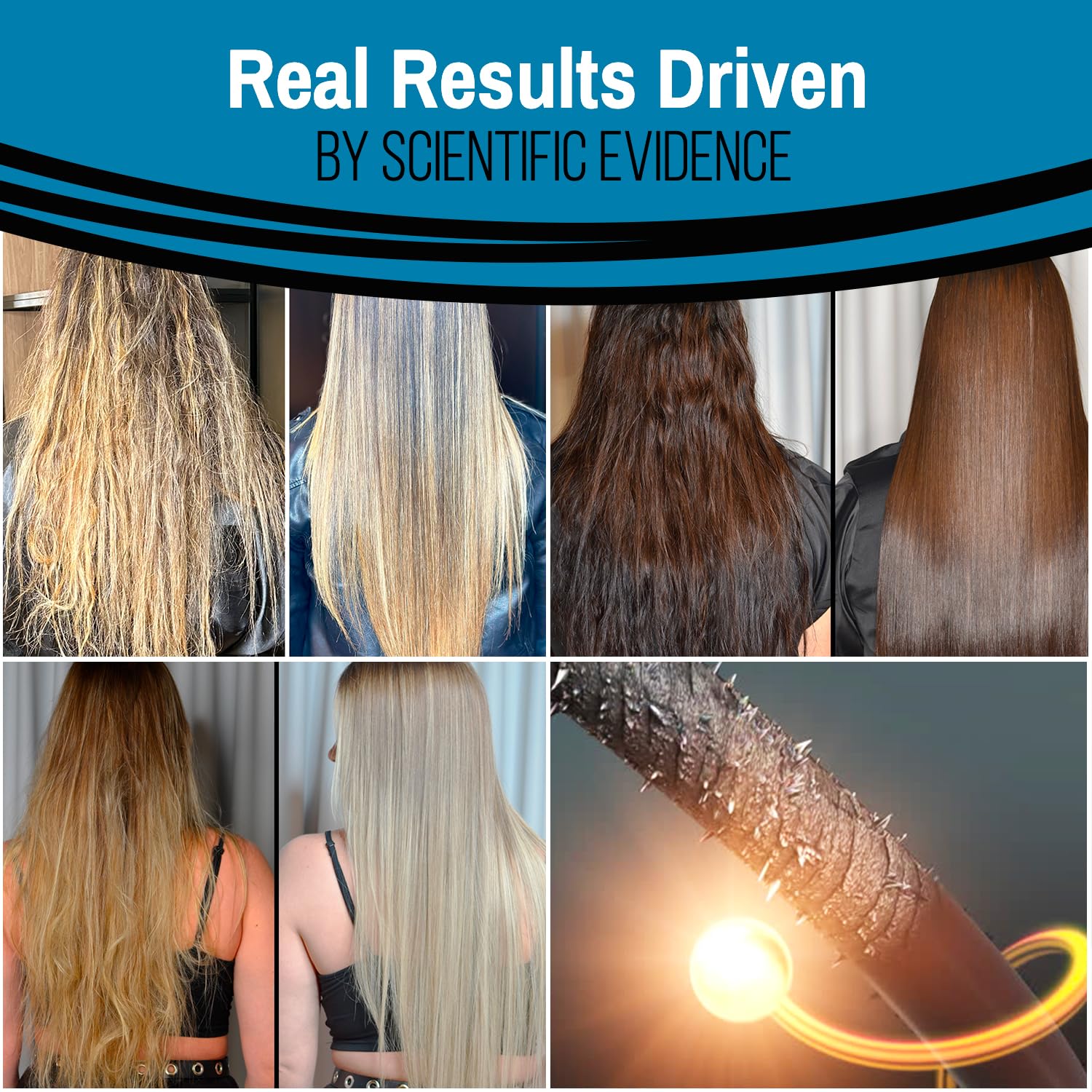 I Belli Capelli Torrano before-after concept suggesting smoother hair.