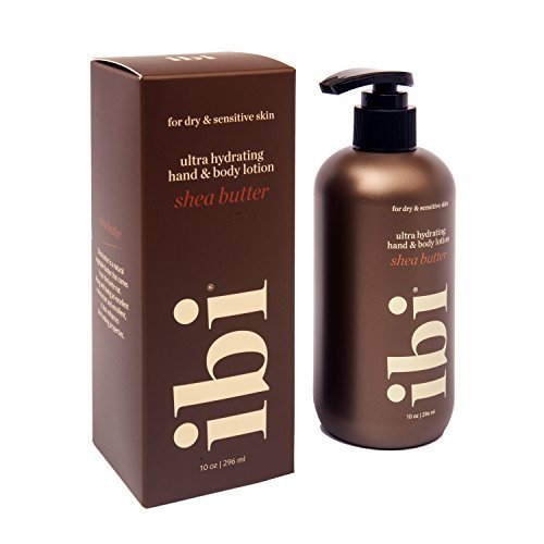 IBI Daily Moisturizing Lotion pump bottle with shea butter provides hydration for dry skin
