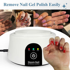 IBN G ISGR-01 blue electric nail soaking bowl with finger covers reducing odor