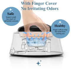 IBN G ISGR-01 blue electric nail soaking bowl showing steam indicator light in action