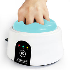 I·B·N G Nail Soaking Bowl blue front view for at-home gel removal.