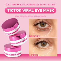 ICIKOL eye patches collagen closeup demonstrating easy application